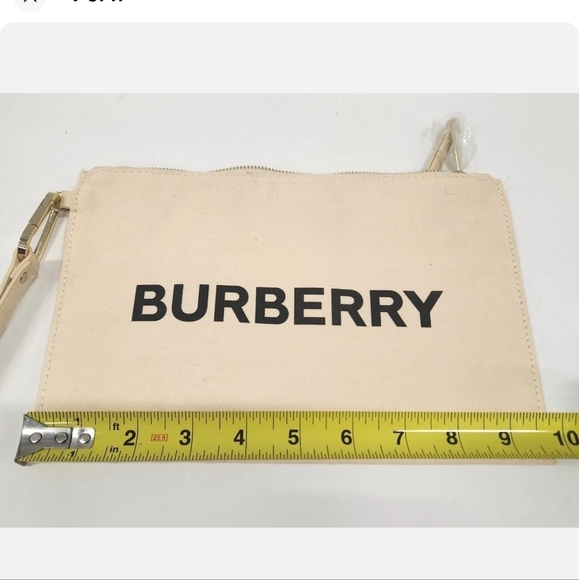 Burberry canvas beauty cosmetic bag pouch new - Picture 8 of 10
